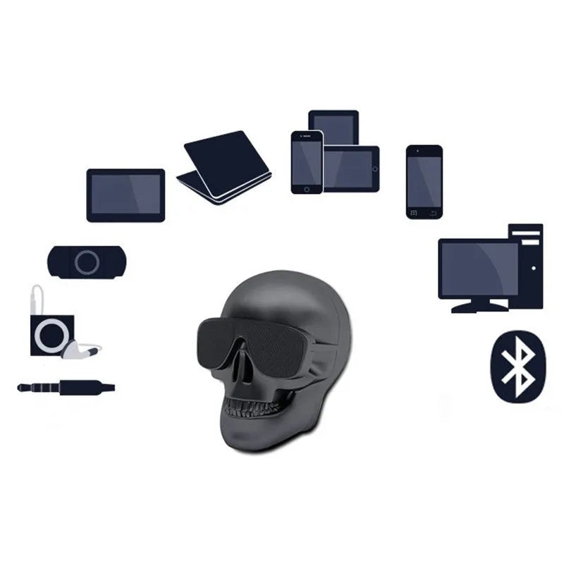 Limited Edition Skull Wireless Bluetooth Speaker in multiple colour options