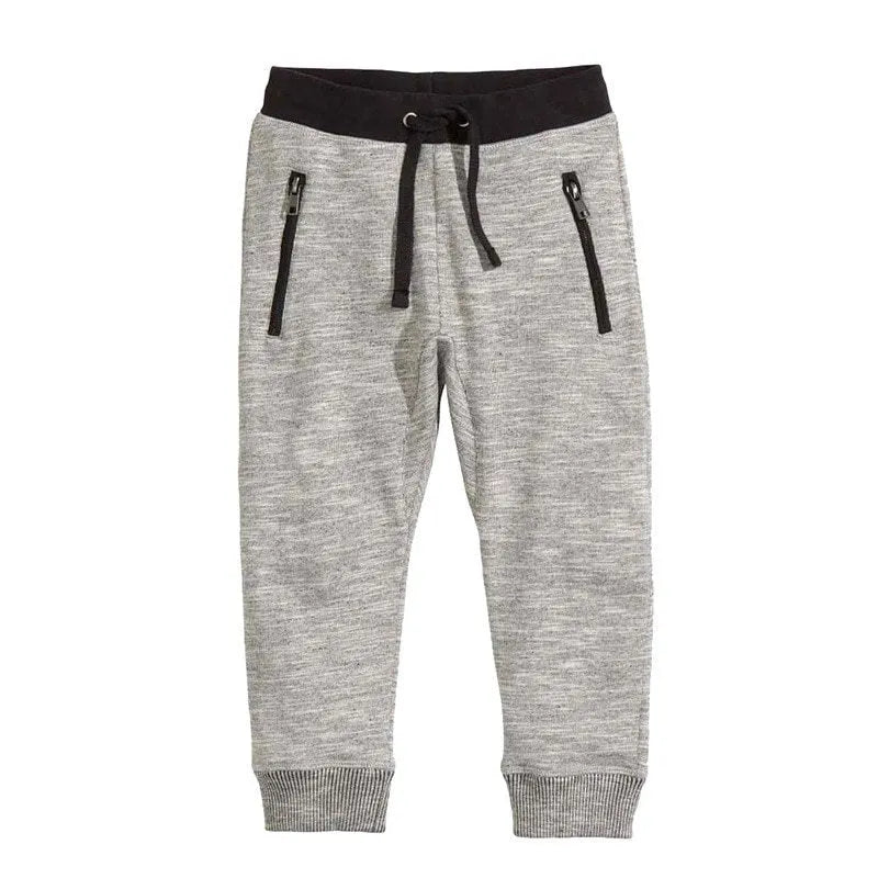 Boys' two-piece cotton clothing set with long sleeve T-shirt and pants in letter pattern