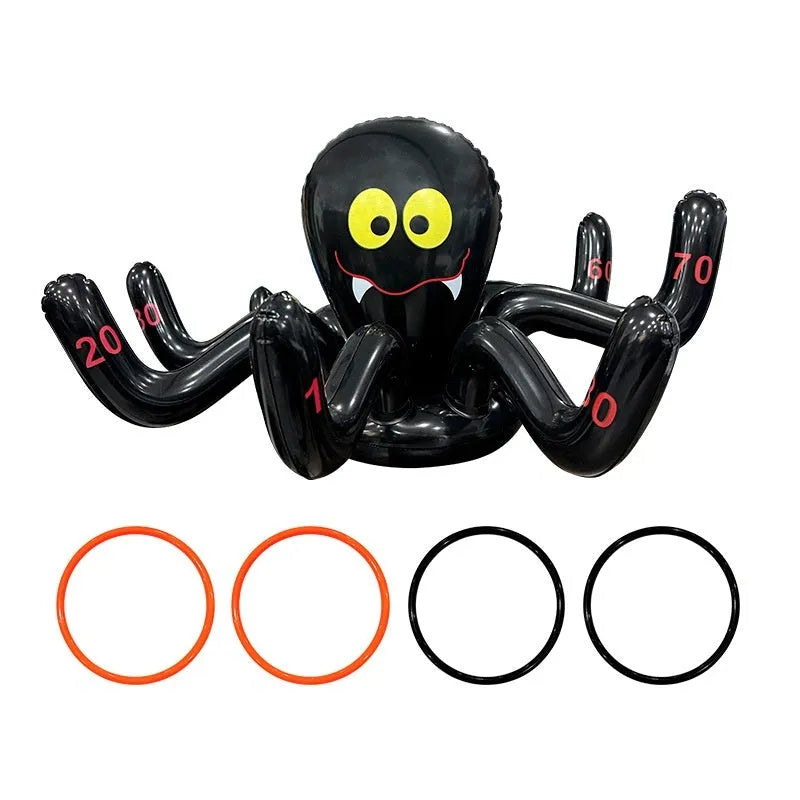 Ghost Festival inflatable octopus ferrule throwing toy in various character styles for teenagers.