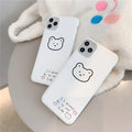 Soft silicone mobile phone case with a cartoon bear design for Apple iPhone models