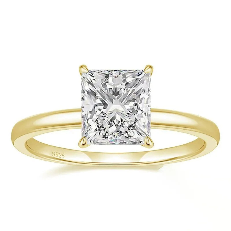 Polished geometric round ring for women in 925 silver, shown in gold, rose gold, and silver colour finishes.