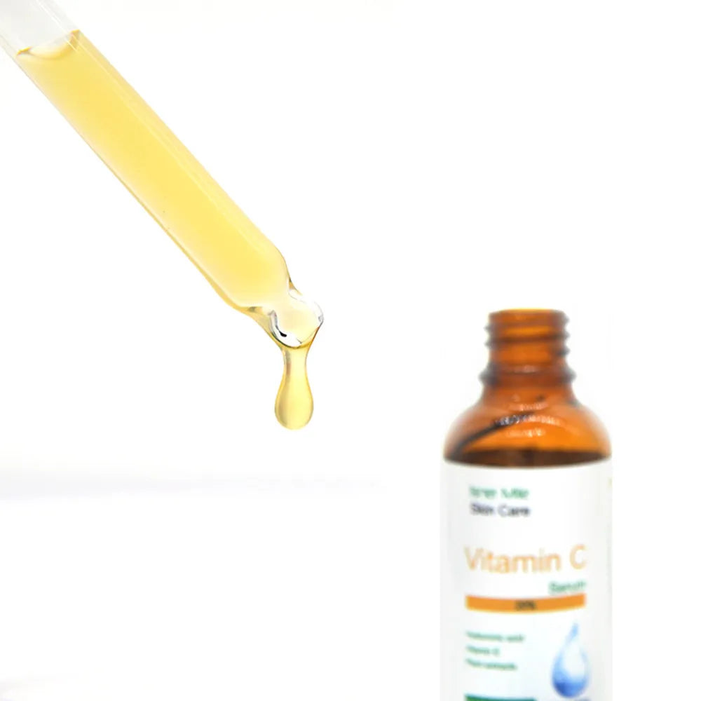 30ml bottle of undiluted Vitamin C skincare essence for brightening and moisturising.