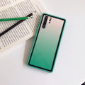 Rainbow phone case for Huawei smartphones in black, green, orange, or pink colours