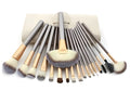 Persian make-up brush set with rice white brush heads and champagne coloured handles