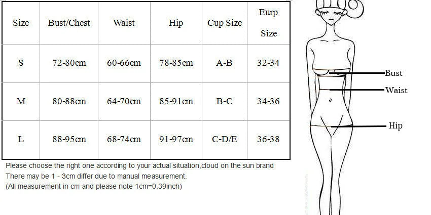 Black women's bikini set with metal ring details and long connecting straps, backless top and split bottom.