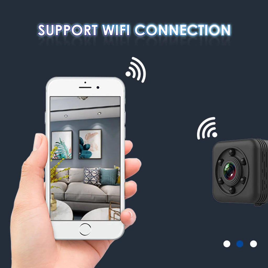 Black waterproof sports camera with MicroUSB port, for long-duration outdoor filming.