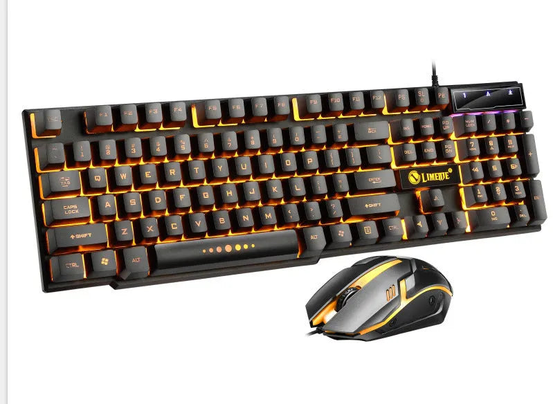 Limei GTX300 gaming keyboard and mouse set with RGB backlight in four colour variations