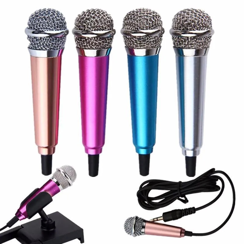 Blue T3 condenser wired karaoke microphone with 3.5mm plug for Android phones