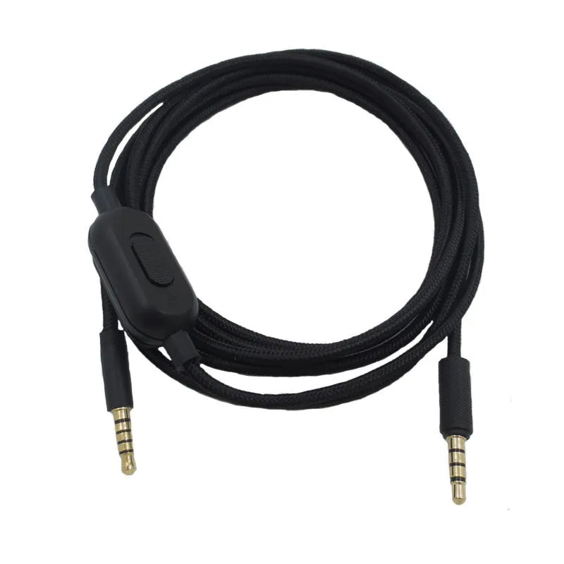 Black universal audio cable with oxygen-free copper wire and bare copper wire core.