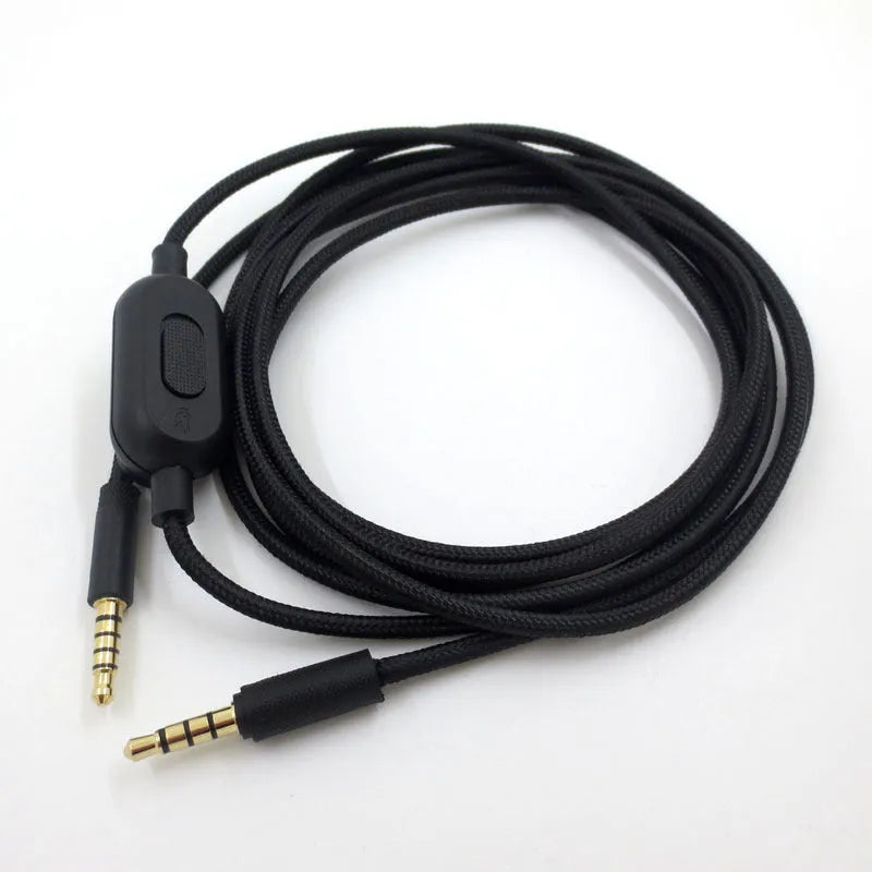 Black universal audio cable with oxygen-free copper wire and bare copper wire core.