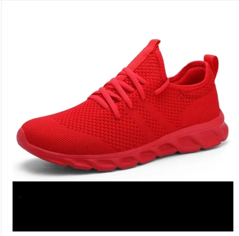 Men's black and white mesh casual sneakers with PVC soles for jogging and outdoor wear