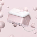 White igloo-shaped humidifier and essential oil diffuser with LED light and USB cable