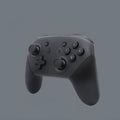 Black wireless Bluetooth gamepad for Nintendo Switch Lite with vibration function and screen capture button