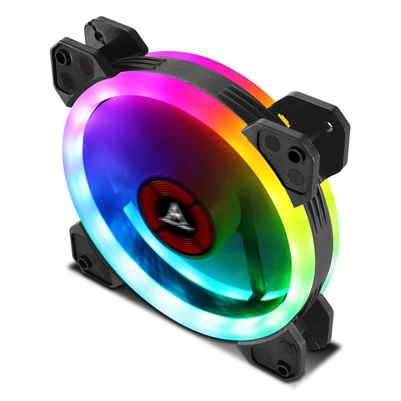 12cm RGB colour-changing camouflage PC case cooling fan with hydraulic bearings