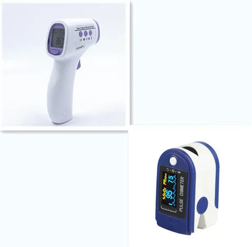 White digital infrared thermometer for non-contact temperature measurement