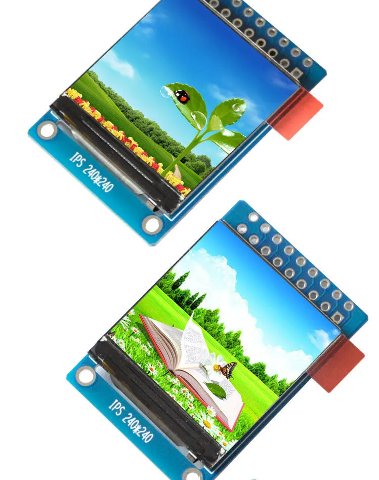 1.3 inch IPS LCD display module with 240x240 resolution and 18-pin connector interface