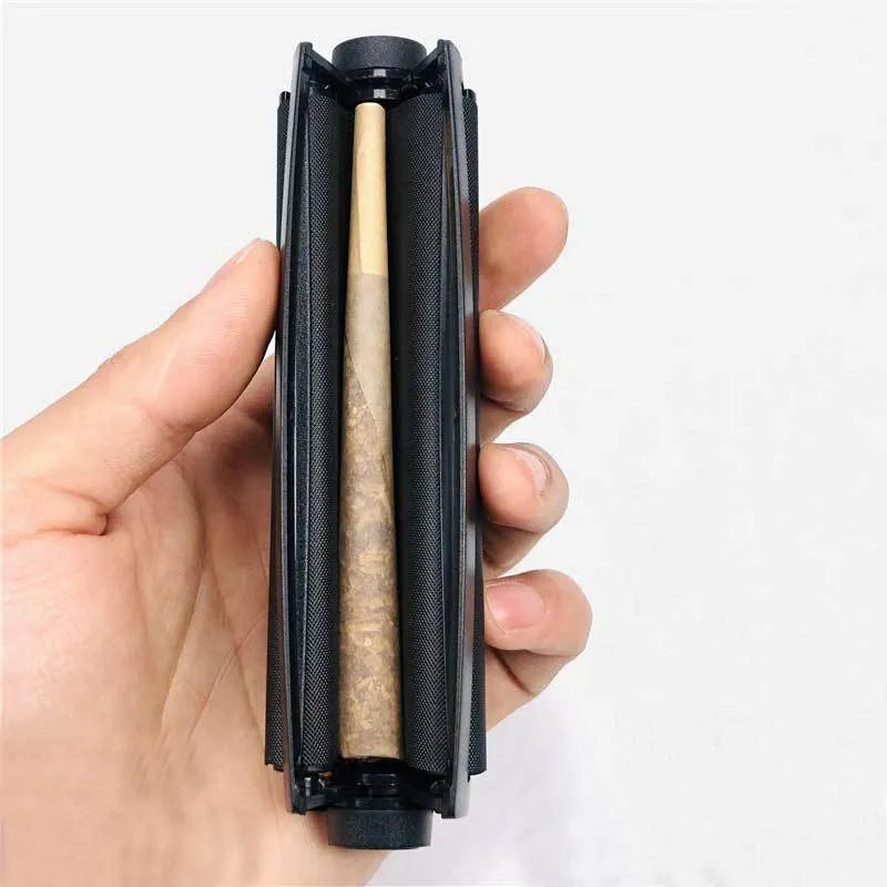 Manual plastic cigarette maker in six colours for creating 110mm shredded tobacco cones