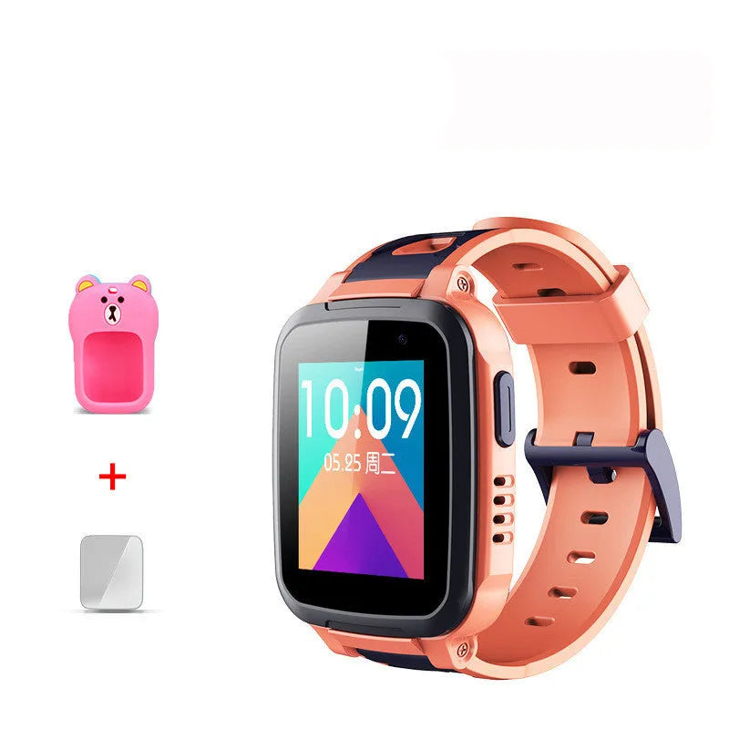 Blue 360 SE5 children's smartwatch with stainless steel wristband on a child's arm