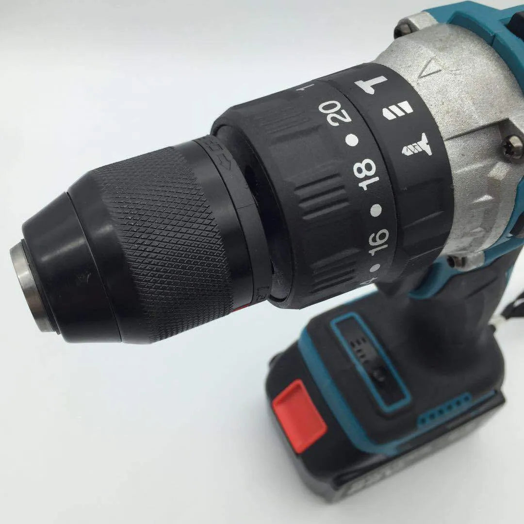 21V cordless multifunctional impact drill and electric screwdriver with a 13mm chuck and lithium battery
