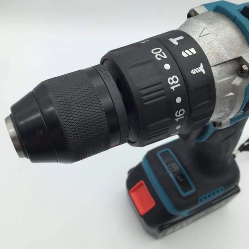 21V cordless multifunctional impact drill and electric screwdriver with a 13mm chuck and lithium battery