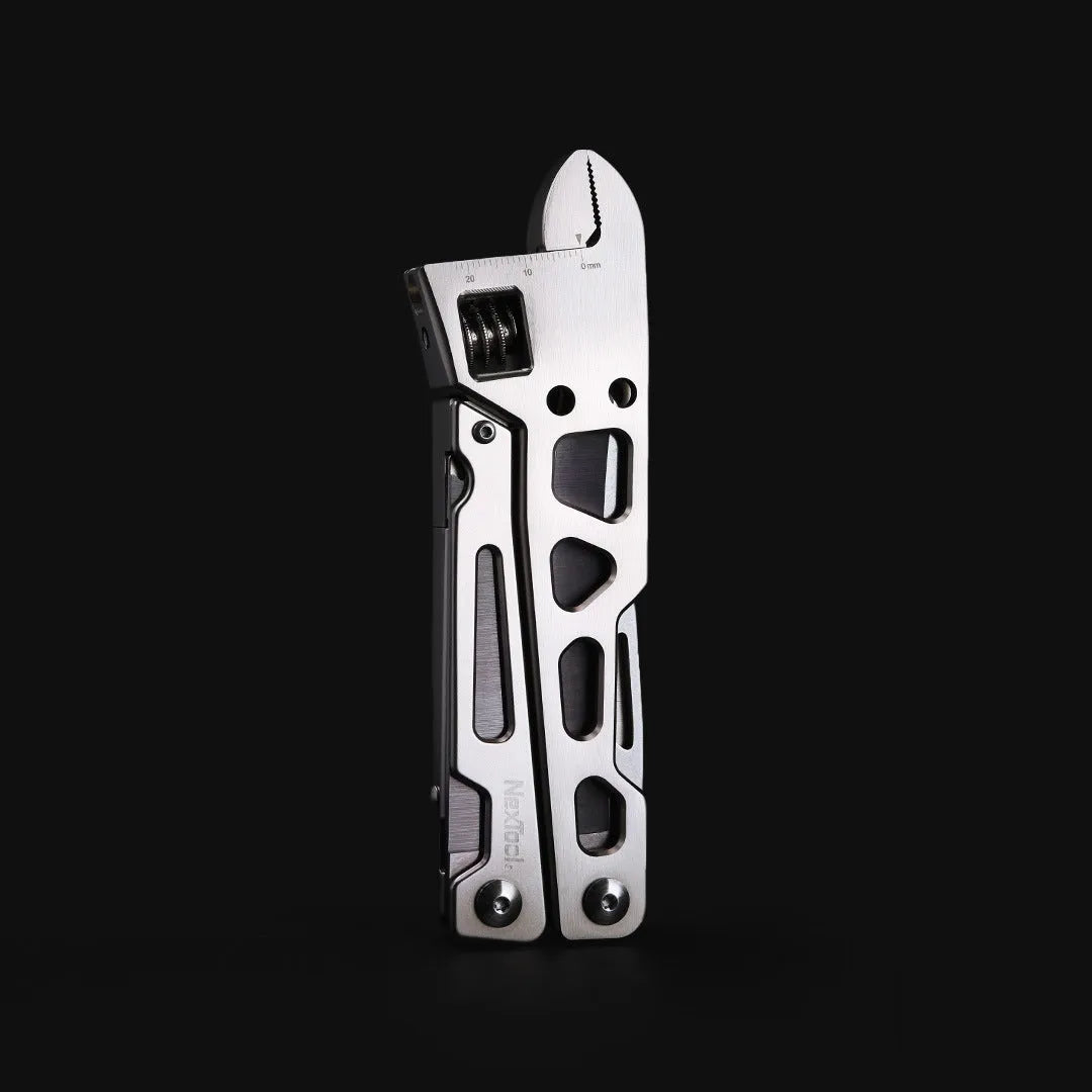 White stainless steel multi-function wrench knife needle nose pliers with 8cm blade