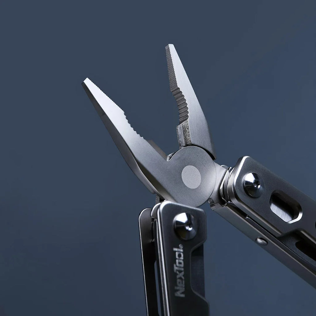 White stainless steel multi-function wrench knife needle nose pliers with 8cm blade