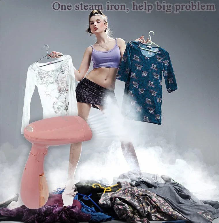 Sokany pink steam ironing brush for clothes with 1500W power and EU plug