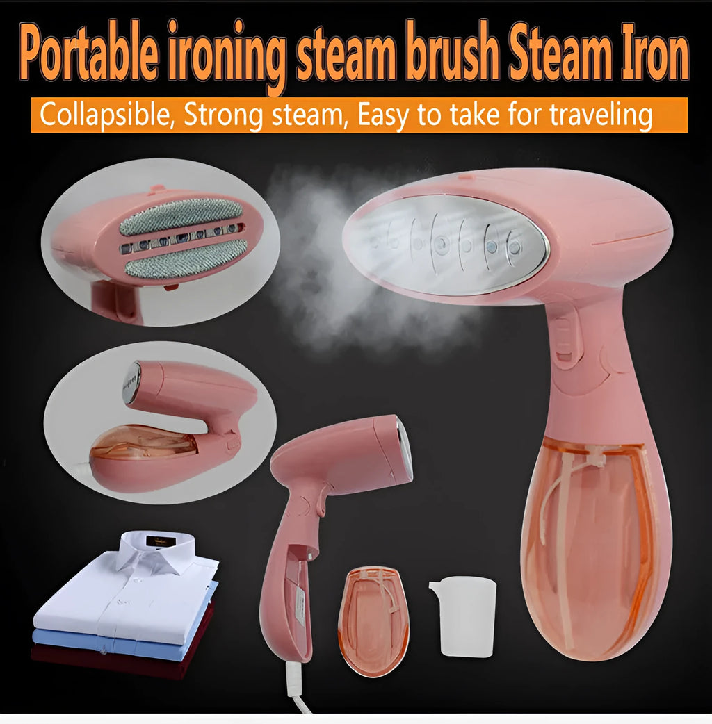 Sokany pink steam ironing brush for clothes with 1500W power and EU plug