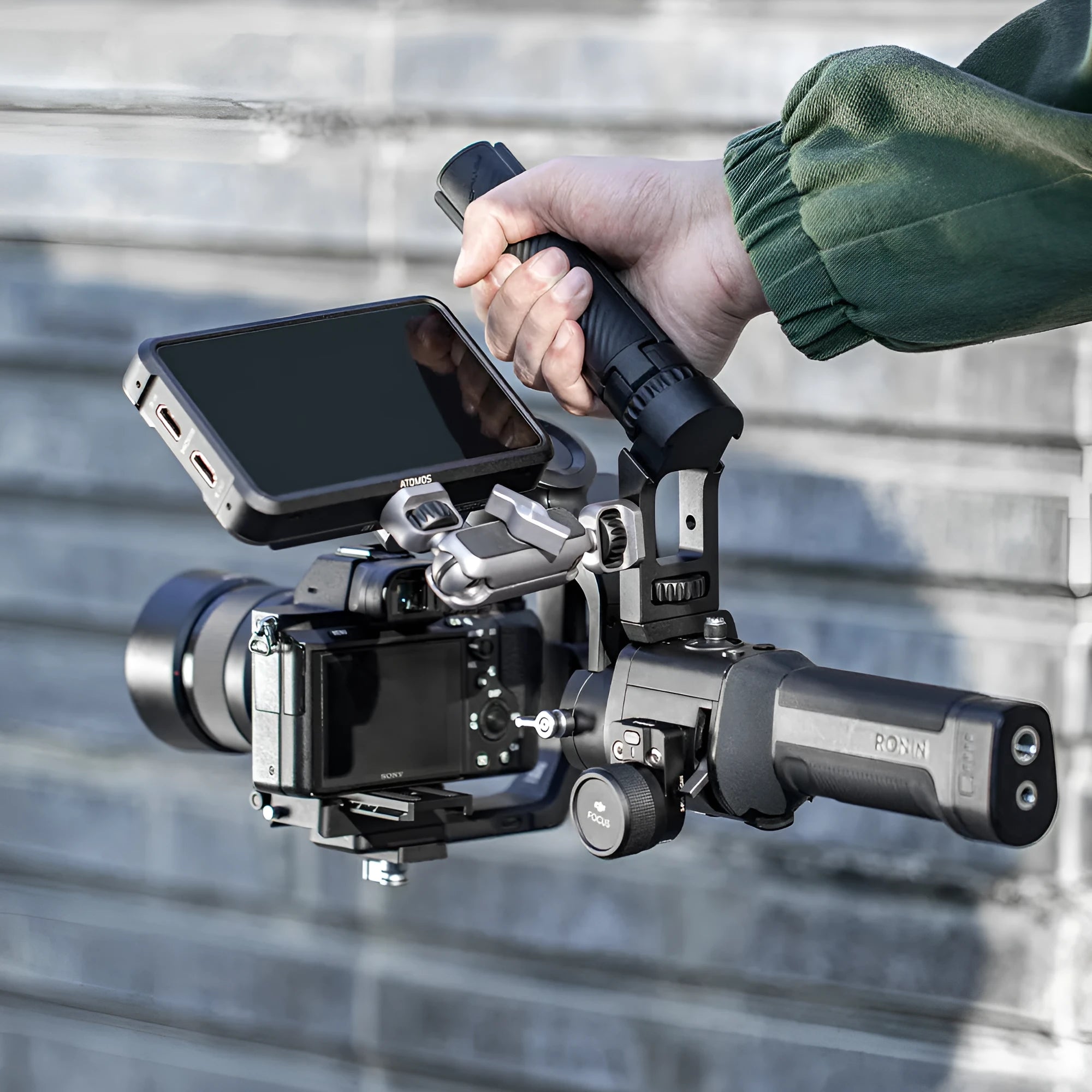 PGYTECH aluminium pot holder accessory for DJI Ronin S/SC gimbal on a tripod