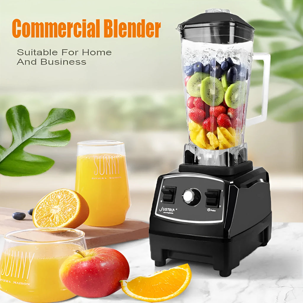 Black or red cordless wall blender with 2-litre pitcher and 2200W motor.