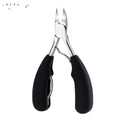 Professional stainless steel nail clippers set with red trumpet and olecranon scissors attachments