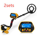 GC1028 black and yellow professional metal detector with LCD display and waterproof search coil
