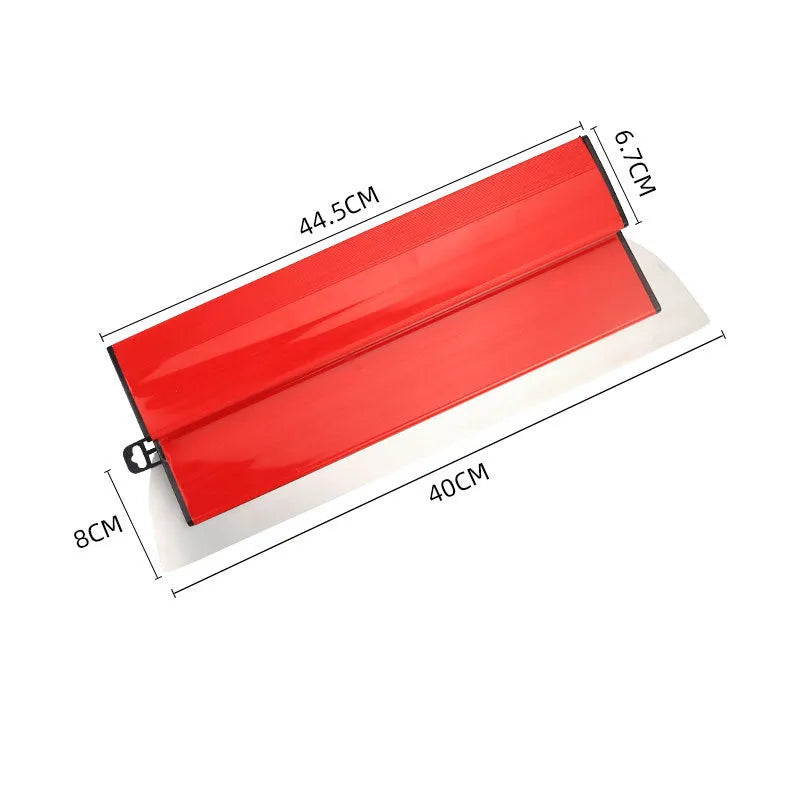 40 cm red leveling scraper tool for putty scraping and wallpaper application