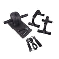 Resistance bands push-up bar set with abdominal trainer in black, blue, green or red colour options