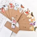 Butterfly design paper bookmark measuring 13.5cm by 5.5cm for stationery and gifting