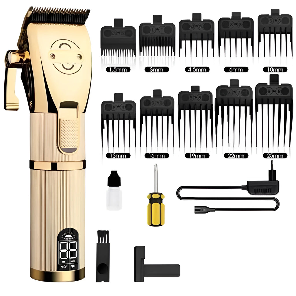 Gold cordless hair clipper Model 2880 with dual power options