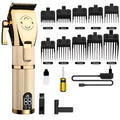 Gold cordless hair clipper Model 2880 with dual power options