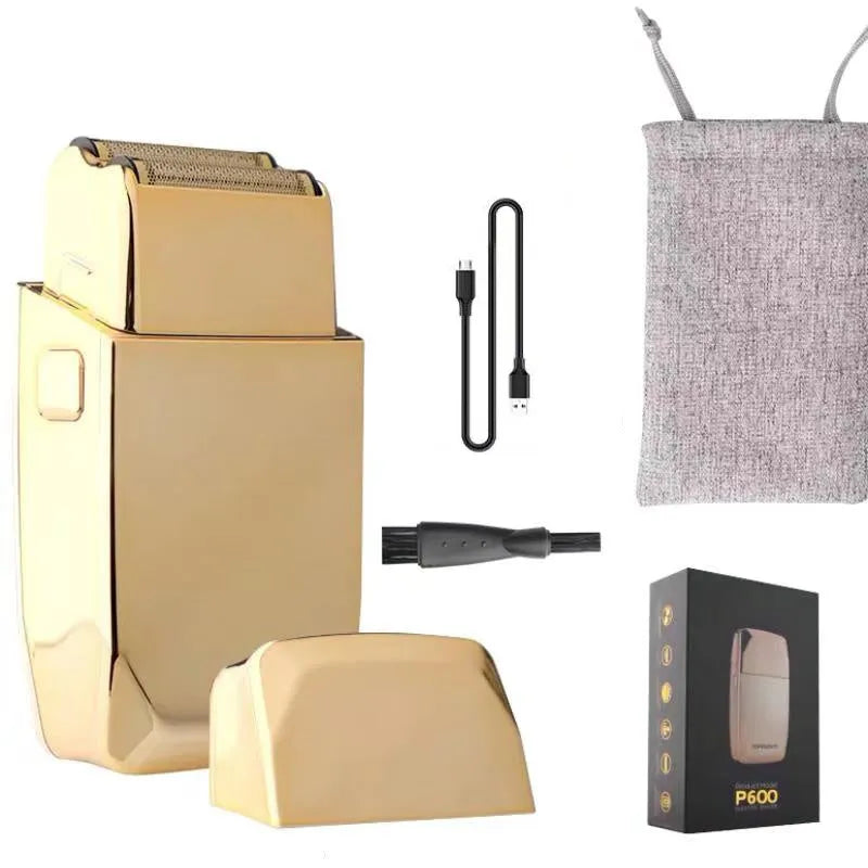Gold cordless hair clipper Model 2880 with dual power options