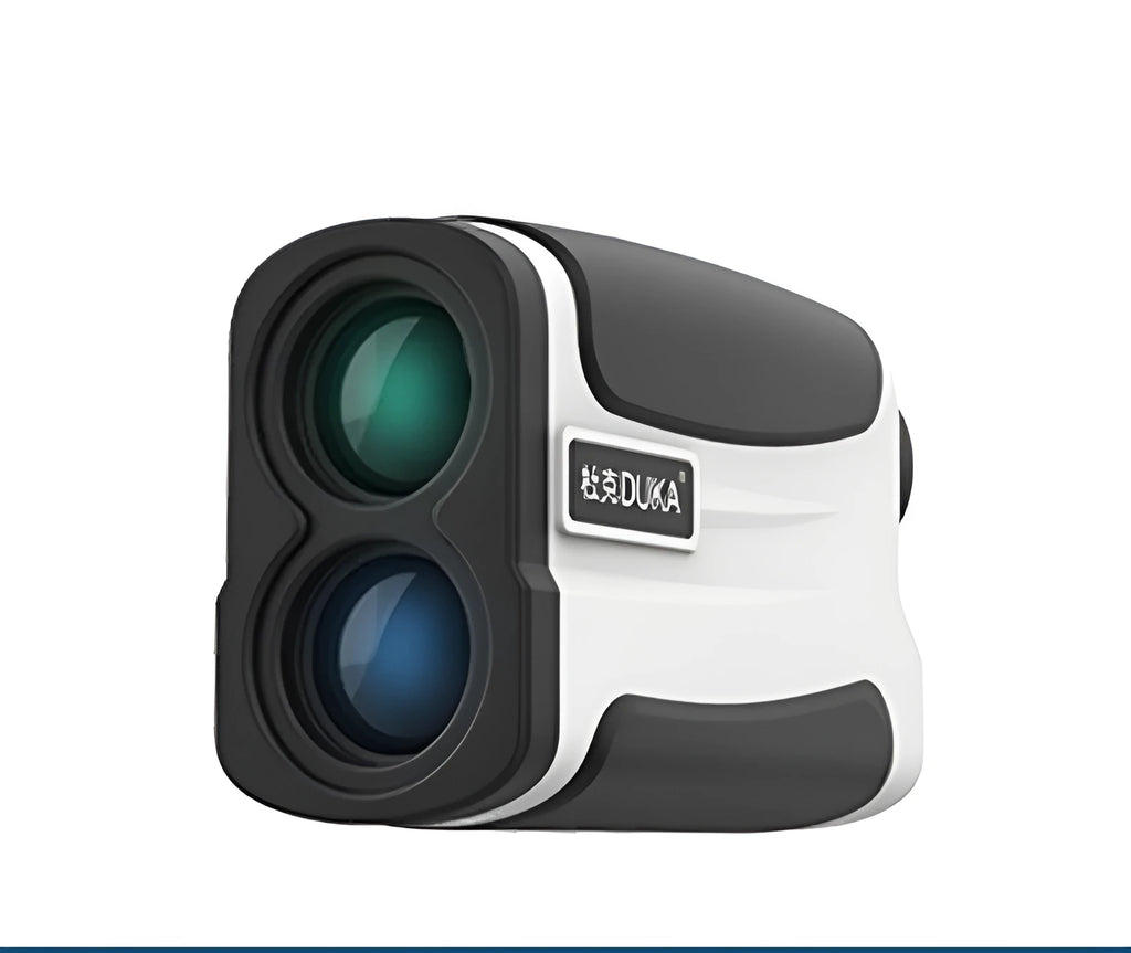 Outdoor golf laser rangefinder telescope showing distance measurement up to 1500 metres