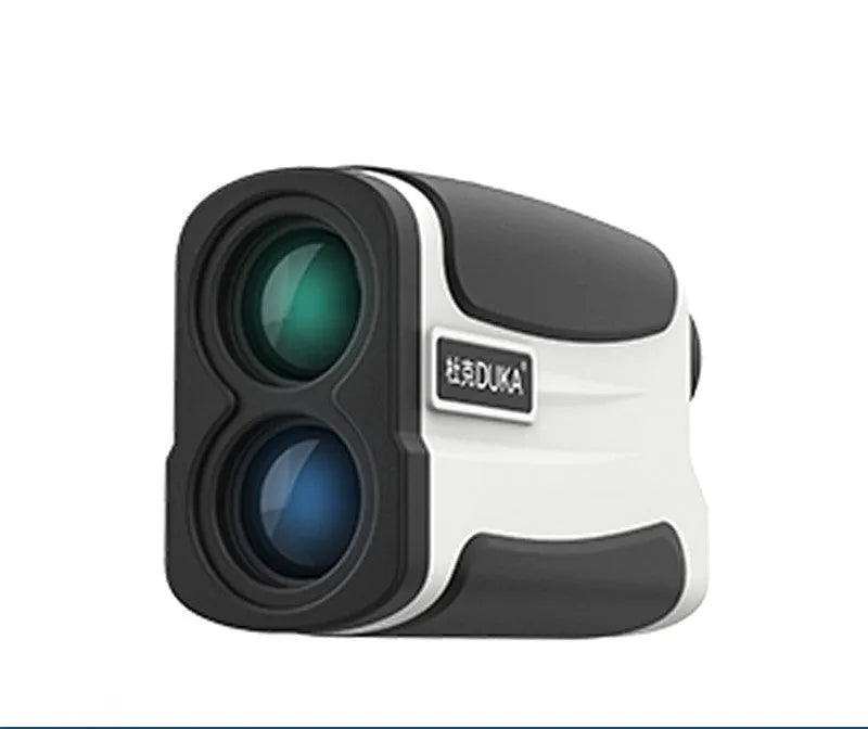 Outdoor golf laser rangefinder telescope showing distance measurement up to 1500 metres