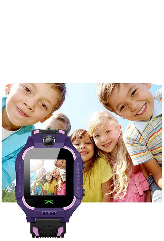 Z6 Q19 children's smart watch phone with 1.44-inch touch screen in green, purple, or red colours