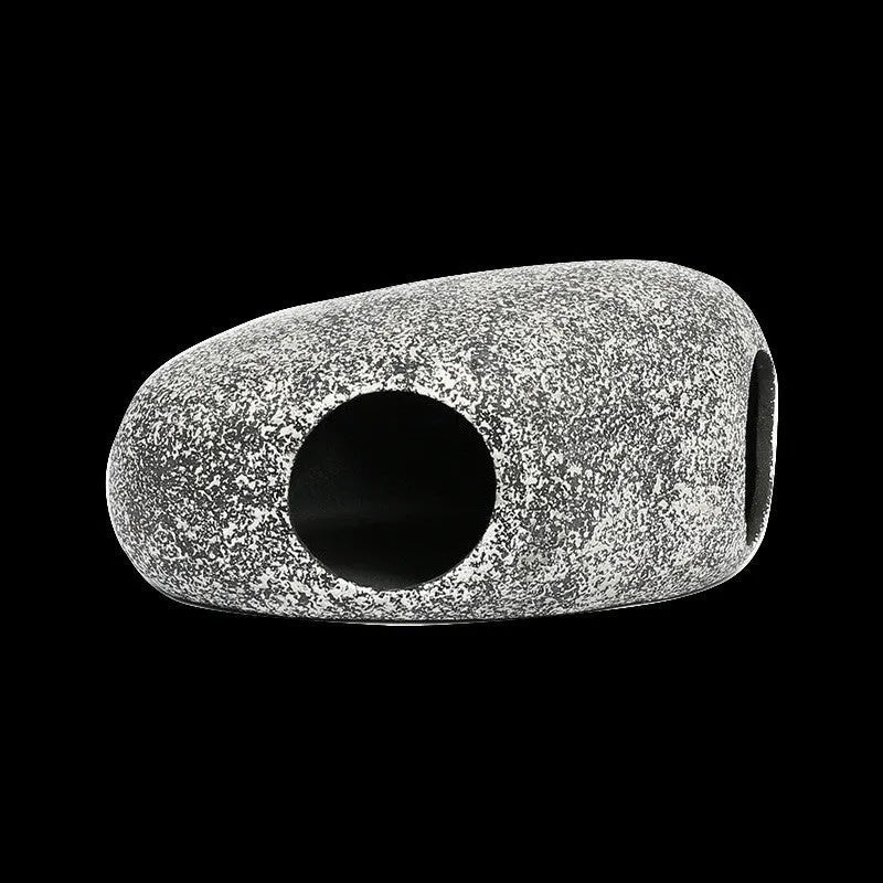 Houyi ceramic aquarium and pond decorative stone in S, M, L or XL, supplied as a cichlid tin