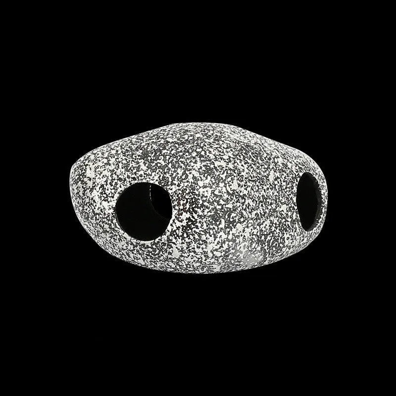 Houyi ceramic aquarium and pond decorative stone in S, M, L or XL, supplied as a cichlid tin