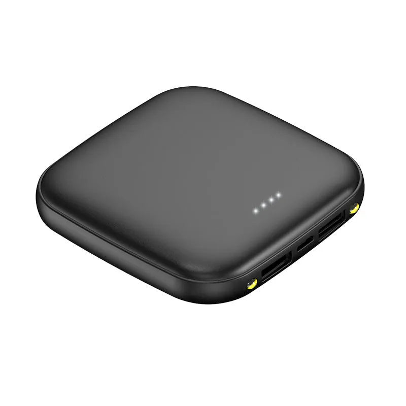 Mini power bank with 20000mAh capacity and LED flashlight in plastic shell
