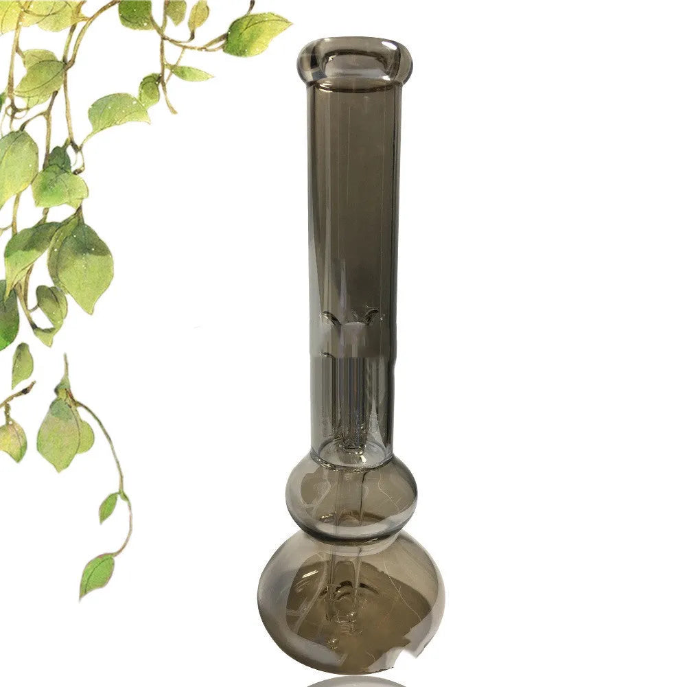 American style geometric pure colour glass vase for tabletop display