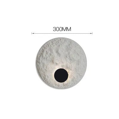 White modern iron wall lamp in 300mm and 500mm sizes for bedroom lighting