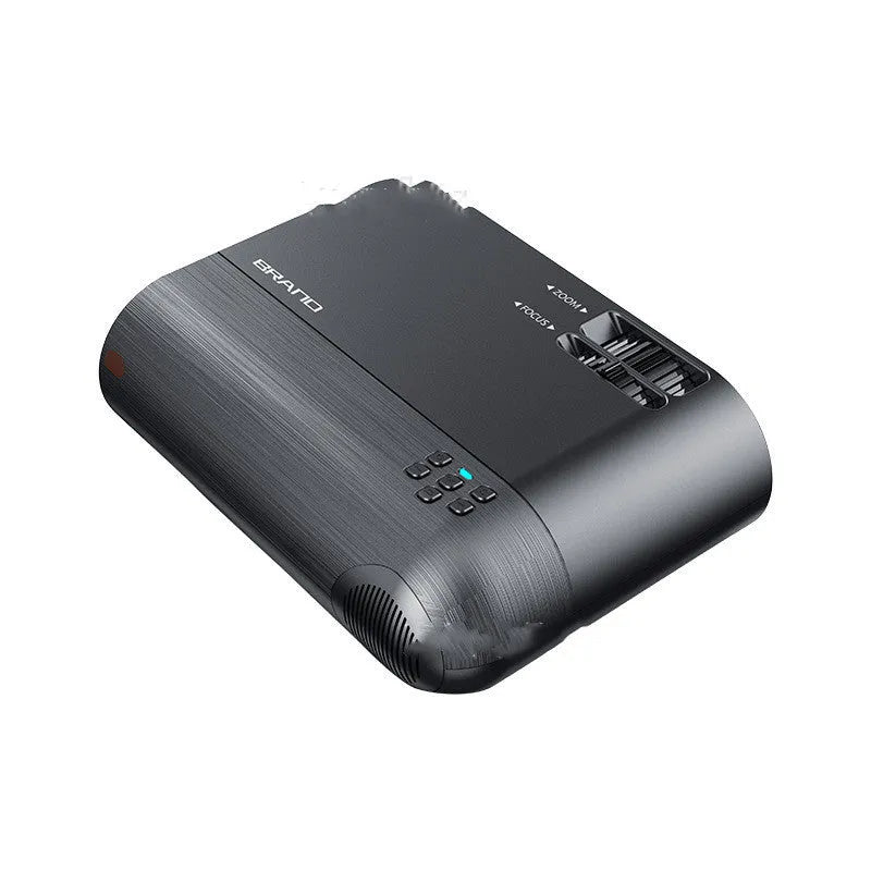 Portable wireless projector with 8K Blu-ray lens for daytime viewing and AI voice control