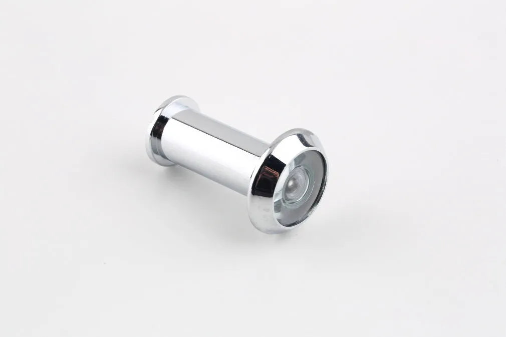 Digital wireless door peephole camera kit with LCD monitor and outdoor camera unit.