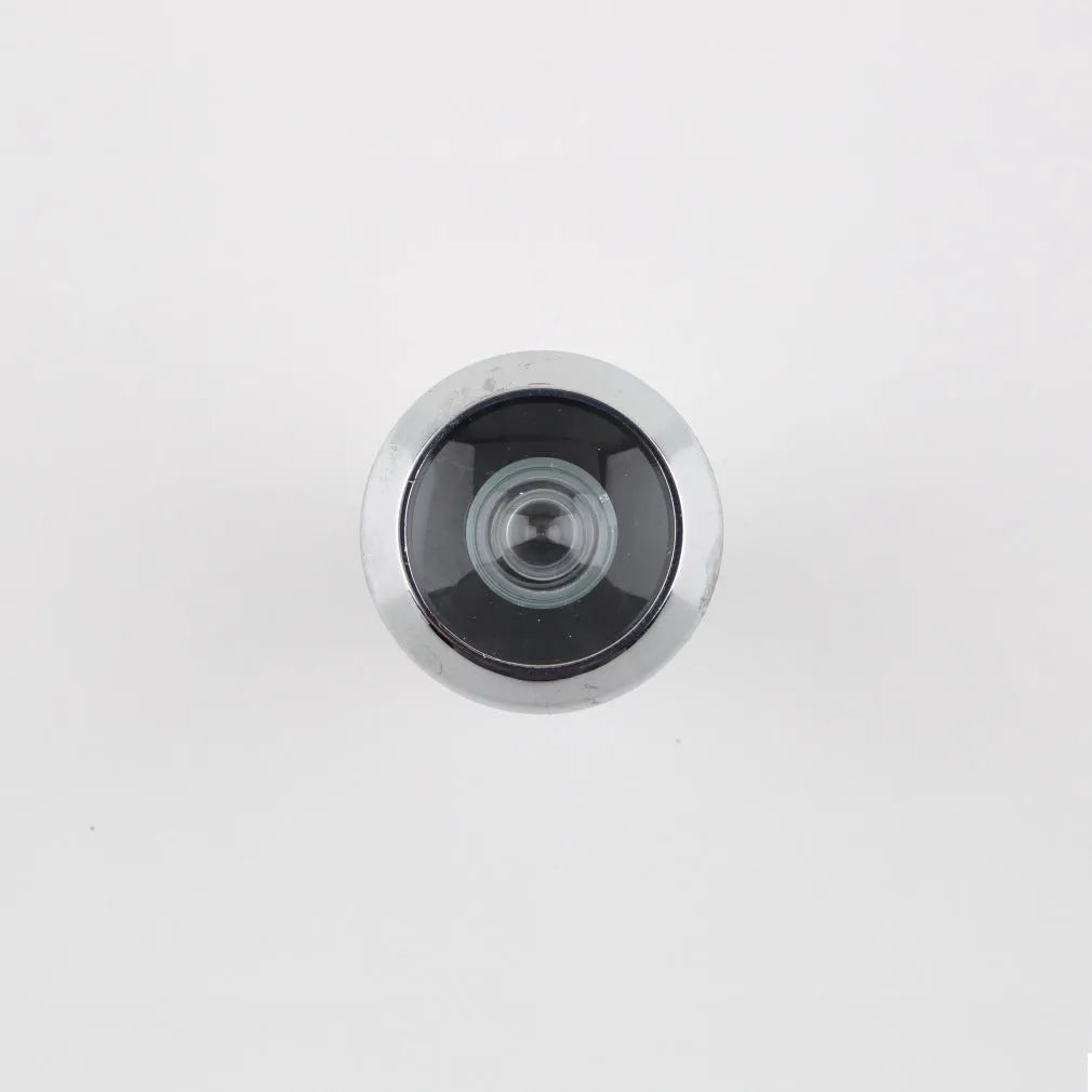 Digital wireless door peephole camera kit with LCD monitor and outdoor camera unit.