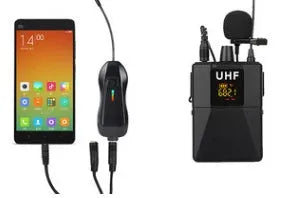 Black Little Bee X3 clip-on lavalier wireless microphone with foam windscreen.